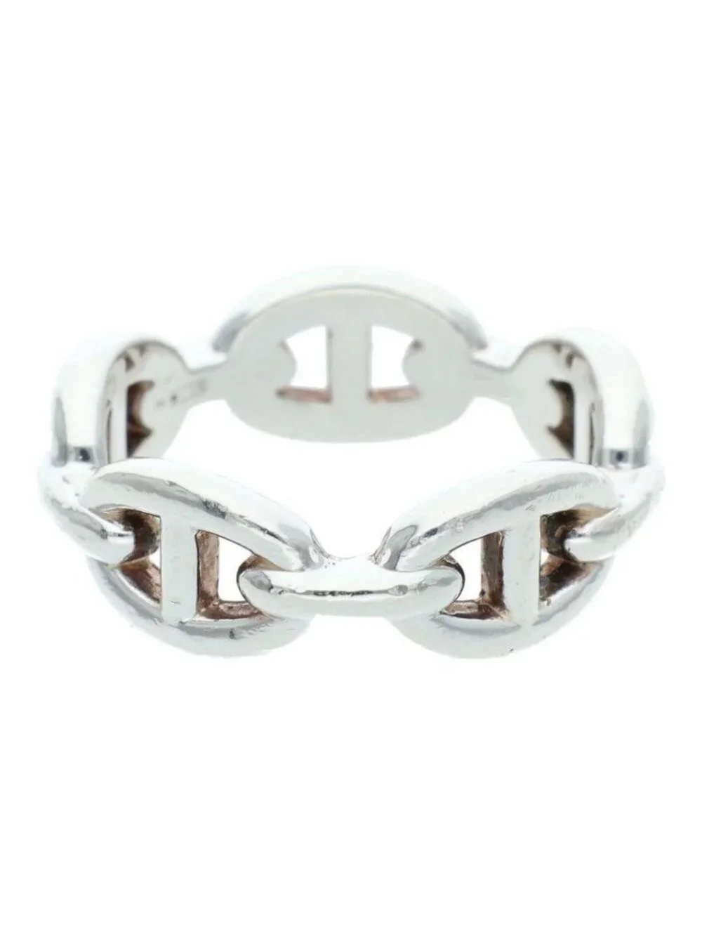 Hermes Chaine D'ancre Enchainee PM Silver Ring